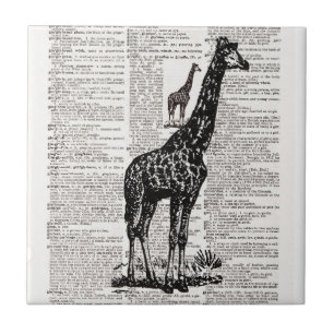 Carreau En Céramique Giraffe Dictionnaire Art