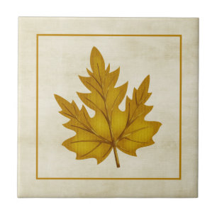 Carreau En Céramique Golden Leaf automne saison Carrelage à thème