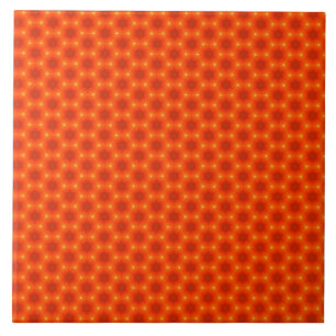 Carreau En Céramique Golden Orange Honeycomb Hexagon Motif
