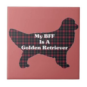 Carreau En Céramique Golden Retriever BFF