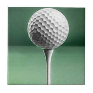 Carreau En Céramique Golf Ball on Tee