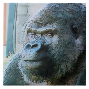 CARREAU EN CÉRAMIQUE GORILLAS