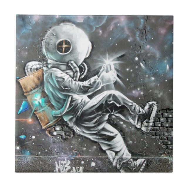 Carreau En Céramique Graffiti de peinture murale d'art de mur (Devant)