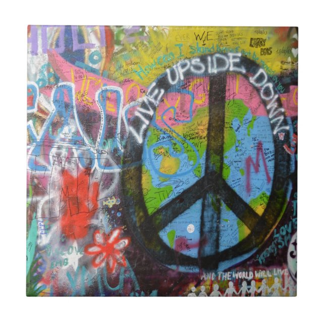 Carreau En Céramique Graffiti de Prague (Devant)