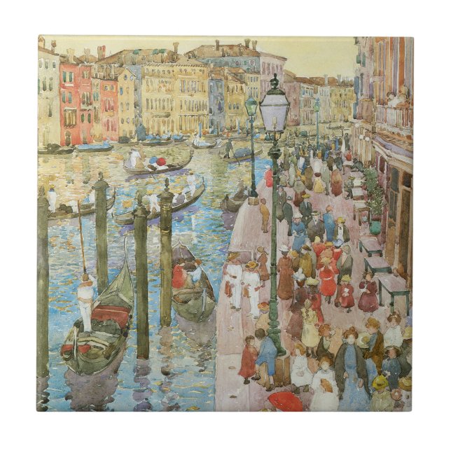 Carreau En Céramique Grand Canal, Venise par Maurice Prendergast (Devant)