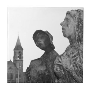 Carreau En Céramique Grande famine des statues de l'Irlande à Dublin