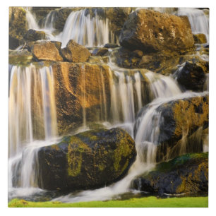 Carreau En Céramique Grande Île, Hawaï. Ruisseau en cascade, Grande Île