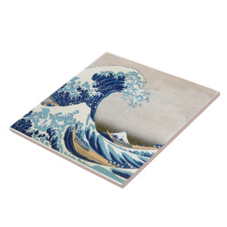 Carreau En Céramique Grande vague au large de Kanagawa Hokusai Art