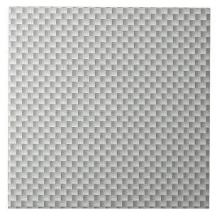 Carreau En Céramique Graphite blanc et gris de fibre de carbone