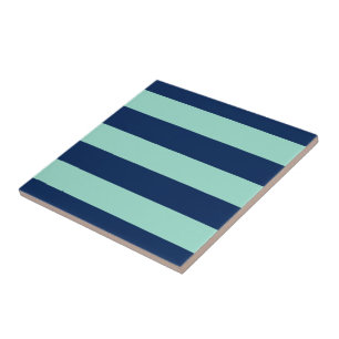 Carreau En Céramique Gras Seafoam Vert et Bleu foncé