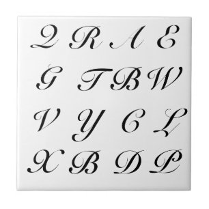 Carreau En Céramique Grattez les lettres