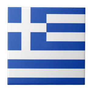 Carreau En Céramique Grèce Drapeau en céramique