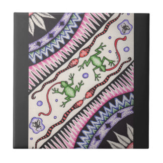 Carreau En Céramique Grenouilles et serpents