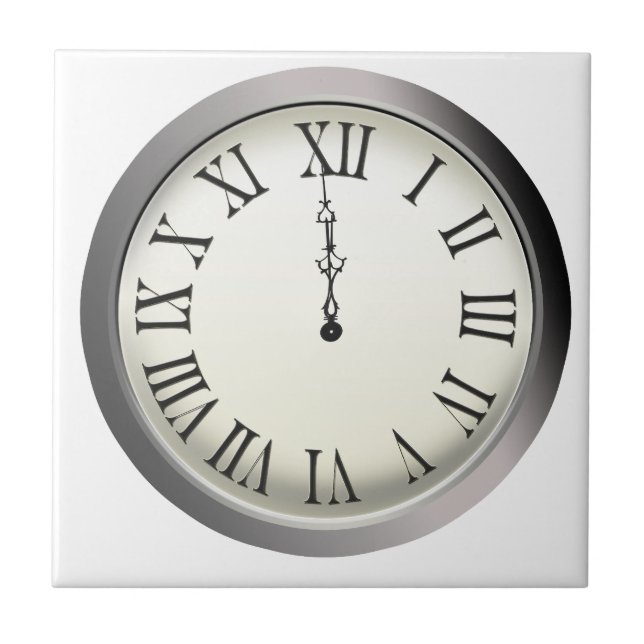 Carreau En Céramique Grève de minuit Nouvel An (Devant)