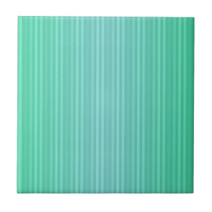 Carreau En Céramique Grilles verticales Aquamarine Bleu Vert Turquoise