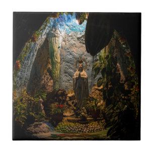 Carreau En Céramique Grotte de Mary de Vierge Marie