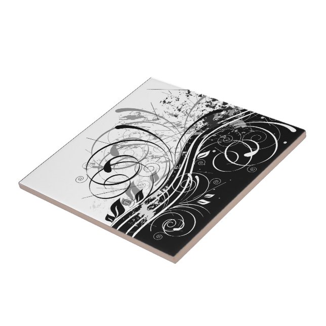 Carreau En Céramique Grunge B&W (Côté)