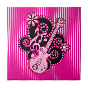 Carreau En Céramique Guitare de Girlie
