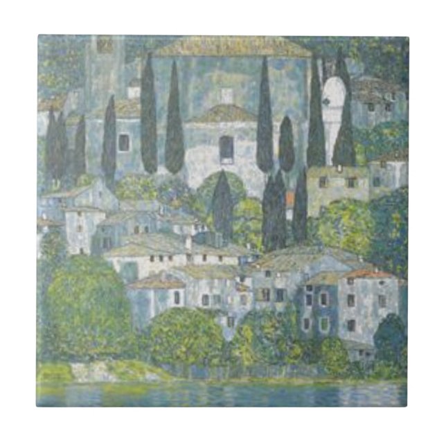 Carreau En Céramique Gustav Klimt - église dans l'oeuvre d'art de (Devant)