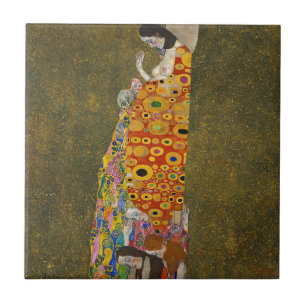 Carreau En Céramique Gustav Klimt - espoir II - belle illustration