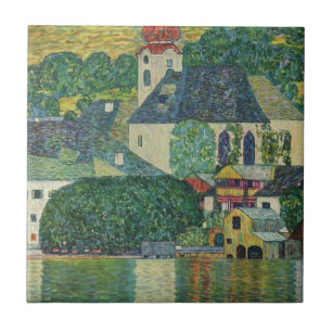 Carreau En Céramique Gustav Klimt // Kirche dans Unterach am Attersee