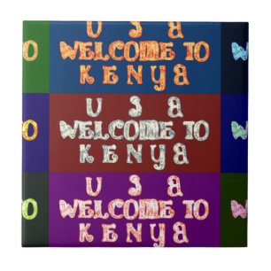 Carreau En Céramique Hakuna Matata Bienvenue au Kenya.png