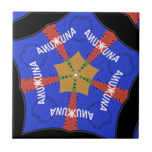 Carreau En Céramique Hakuna Matata Iridiscent bleu