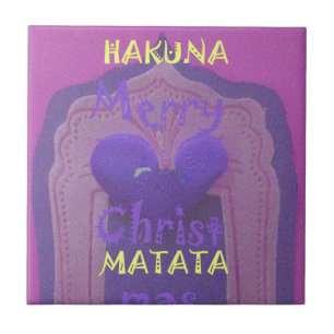 Carreau En Céramique Hakuna Matata Merry Christmas Love Design.jpg