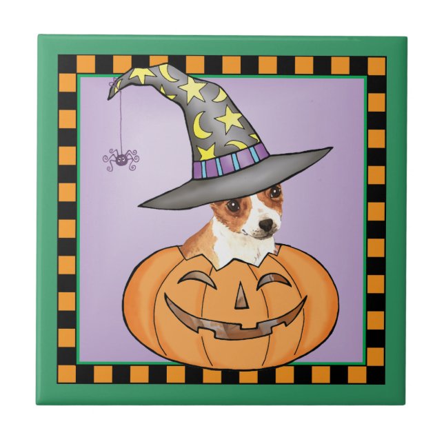 Carreau En Céramique Halloween Chihuahua (Devant)