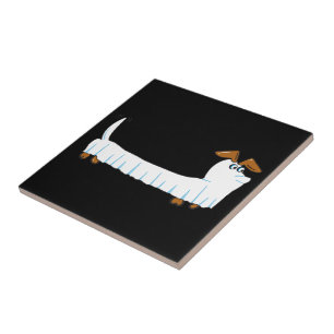 Carreau En Céramique Halloween Dachshund