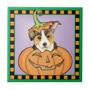 Carreau En Céramique Halloween Pembroke Welsh Corgi