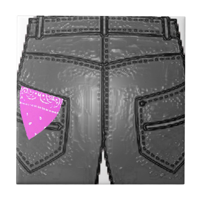 Carreau En Céramique Hanky rose gauche (Devant)