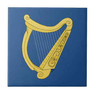 Carreau En Céramique Harpe irlandaise