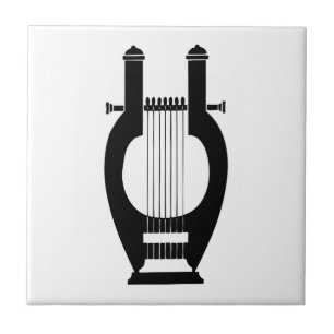 Carreau En Céramique Harpe, relief grec