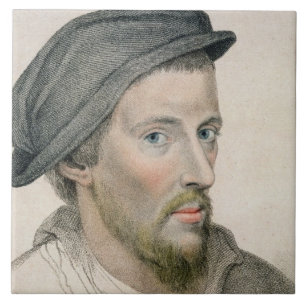Carreau En Céramique Henry Howard, comte de Surrey (c.1517-47) gravé