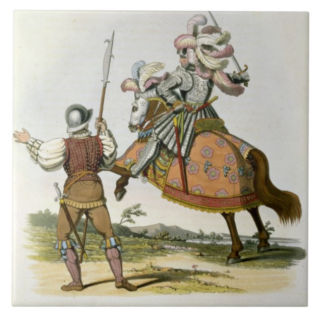 Carreau En Céramique Henry VII, roi d'Angleterre (1457-1509) et un (Devant)