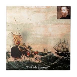 Carreau En Céramique Herman Melville Appelez-Moi Ishmael Citation