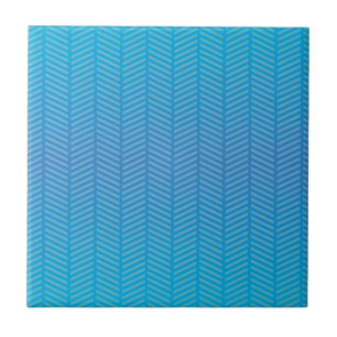 Carreau En Céramique Herringbone bleu Aquamarine