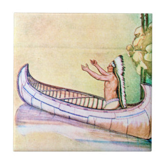 Carreau En Céramique Hiawatha Magic Canoe
