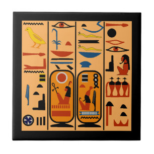 Carreau En Céramique Hiéroglyphes égyptiens Symb Egypte d'Egyptology 