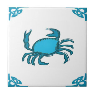 Carreau En Céramique Hollande bleu Crab Delft holland
