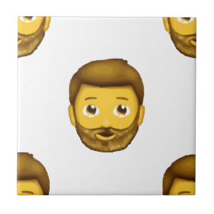 Carreau En Céramique homme barbu émoji