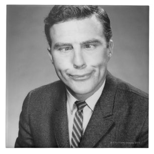 Carreau En Céramique Homme faisant le visage