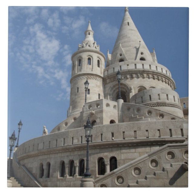 Carreau En Céramique Hongrie, capitale de Budapest. Buda, Château 2 (Devant)