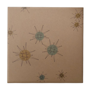 Carreau En Céramique Horloge de Starburst