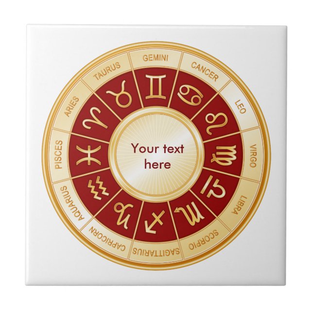 Carreau En Céramique Horoscope Mandala (Devant)