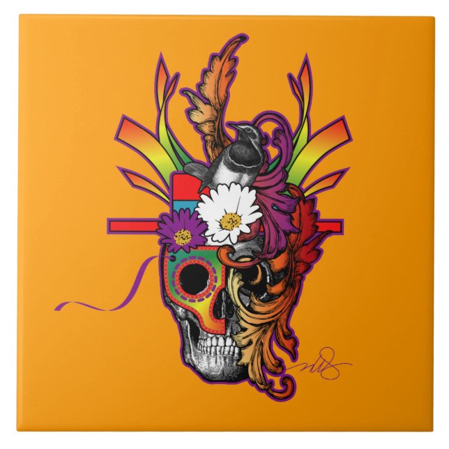 Carreau En Céramique Hors De Mon Crâne (Devant)