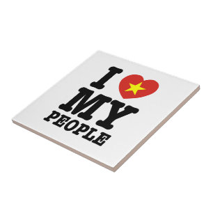 Carreau En Céramique I Heart (Love) My Viet People
