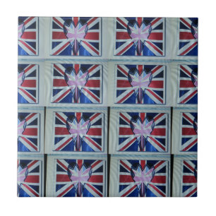 Carreau En Céramique I Love England Art Print