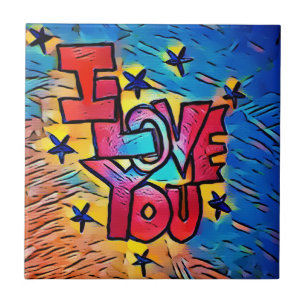 Carreau En Céramique I Love You Tile